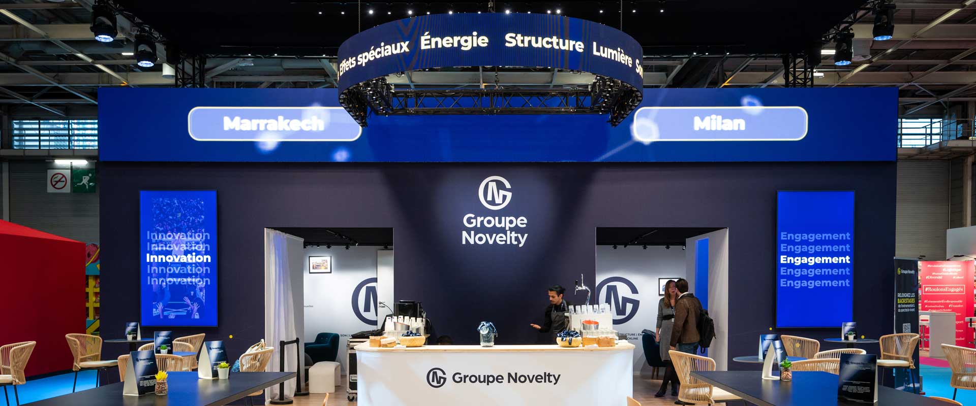 Alternative text - Stand du Groupe Novelty sur Heavent Paris 2024