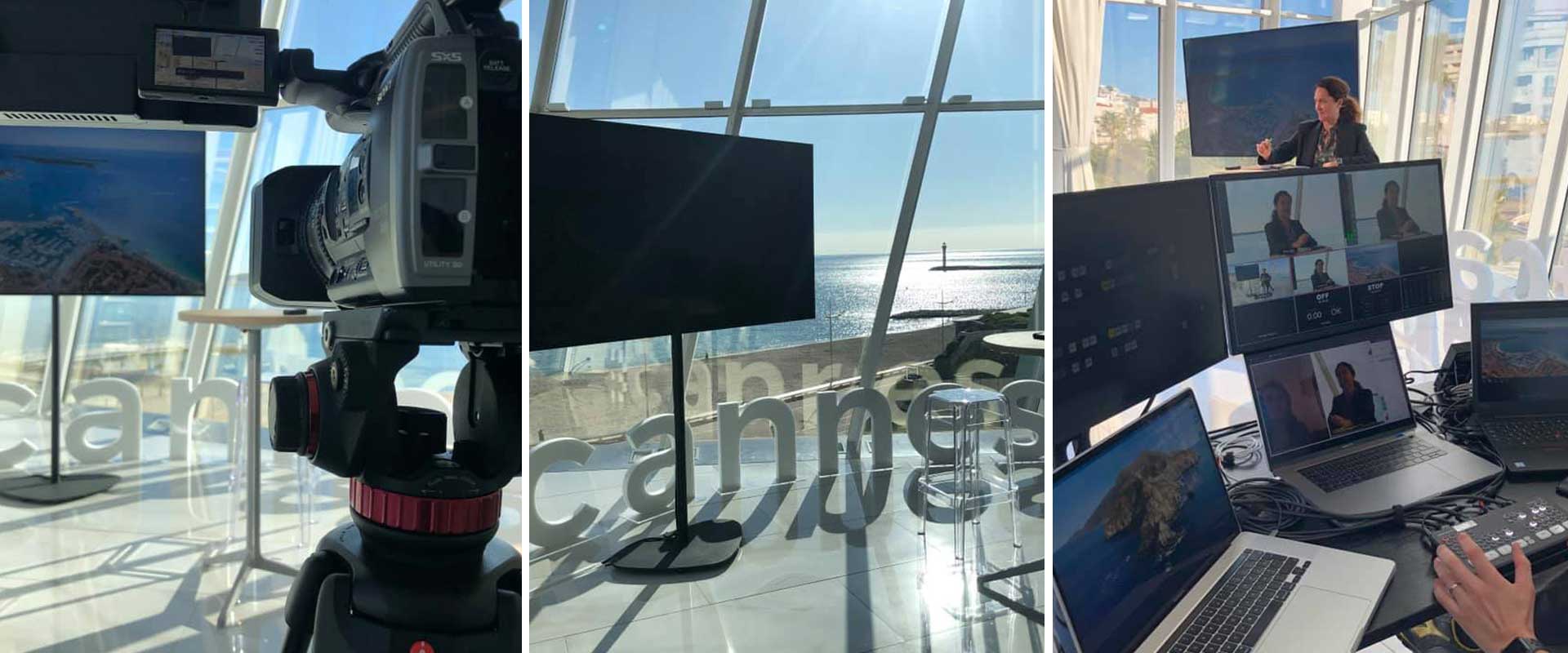 Alternative text - Petit studio à Cannes pour les salons ILTM et IBTM en digital