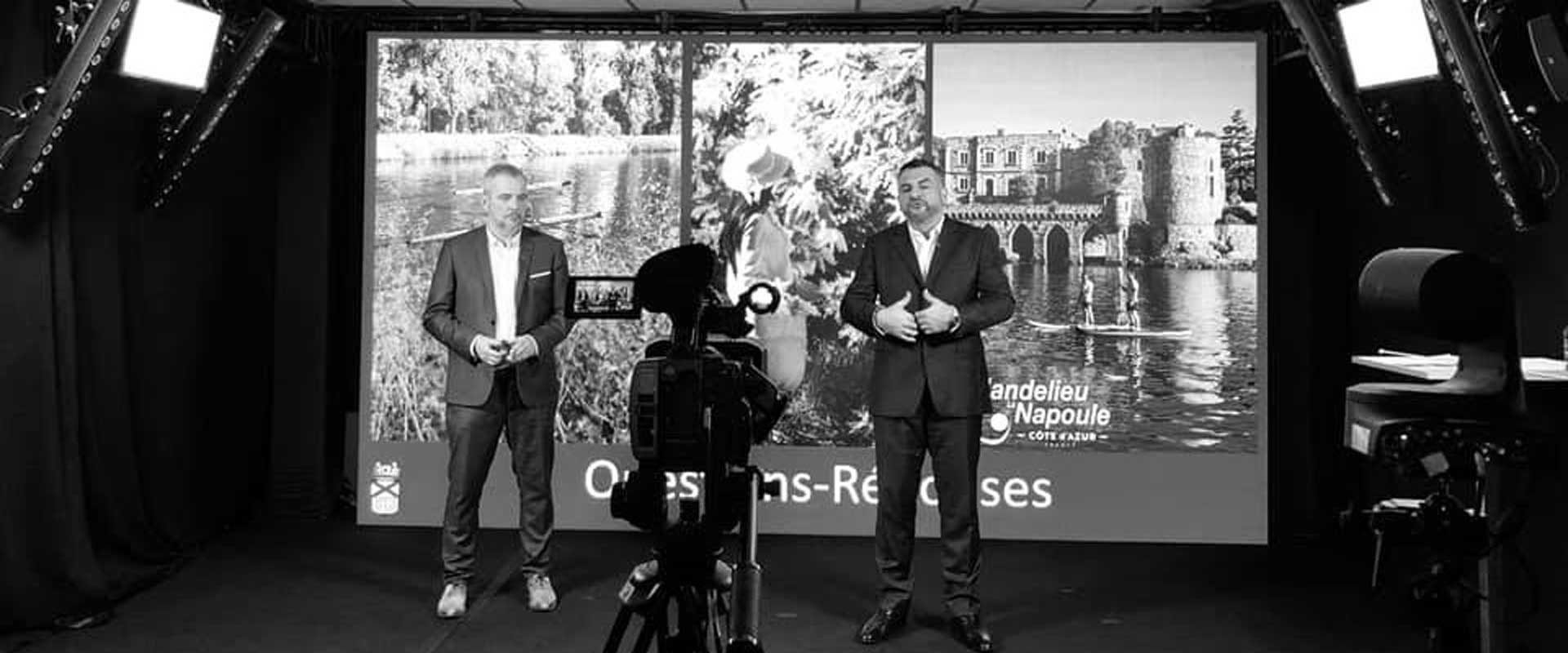 Alternative text - L'Office du Tourisme de Mandelieu-la-Napoule dans le Studio Azur