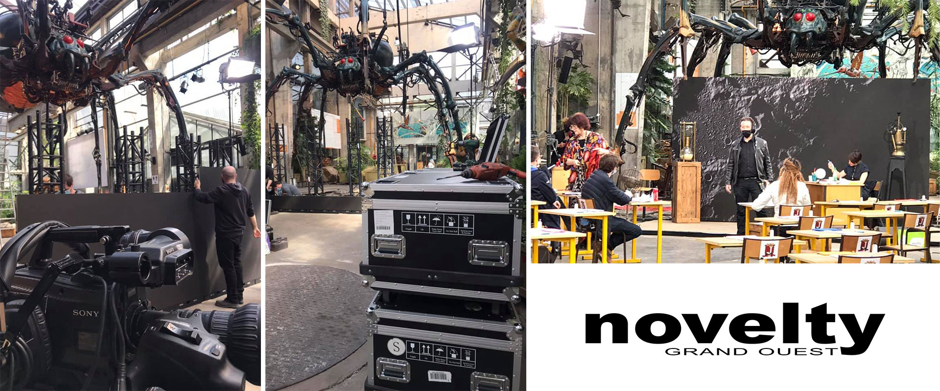 Alternative text - La Dictée de France 3 à la Galerie des Machines de l'île avec Novelty Grand Ouest