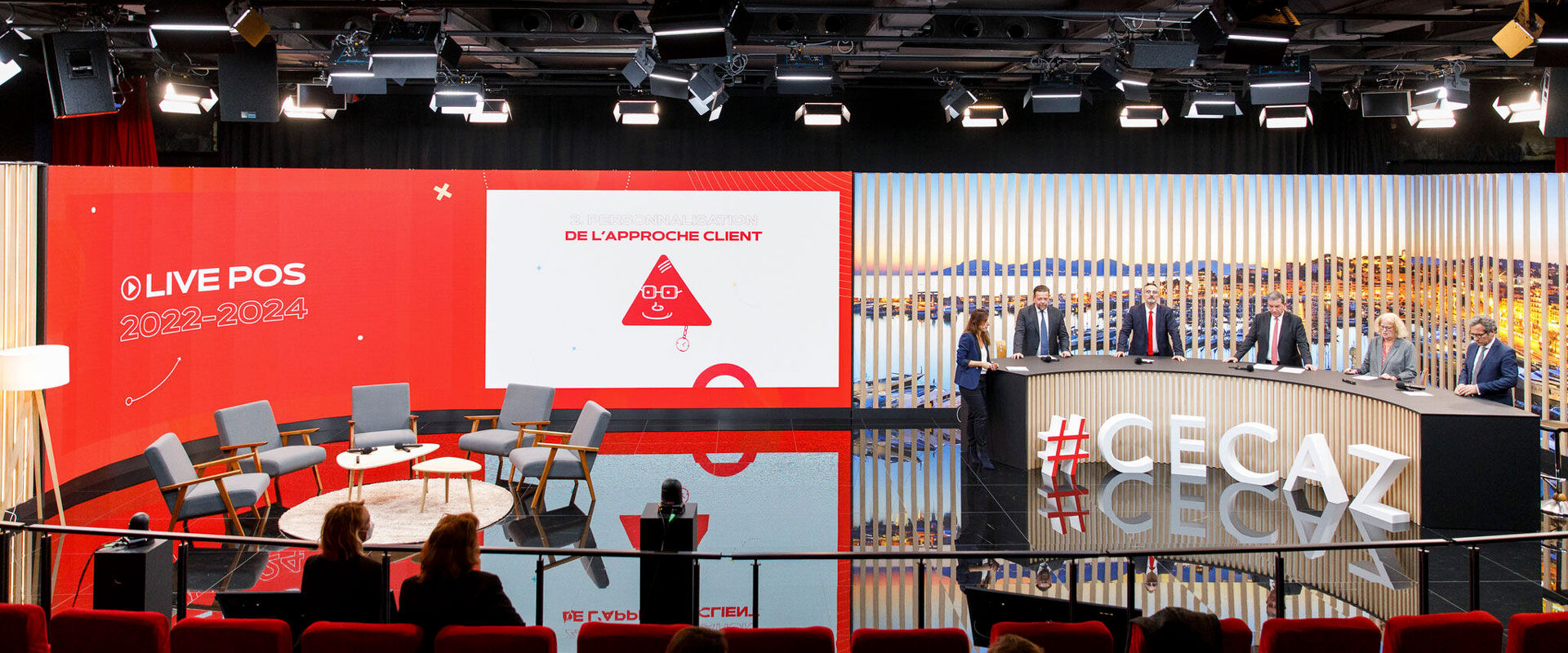 Alternative text - La Caisse d'Epargne Côte d'Azur au Studio Hi5