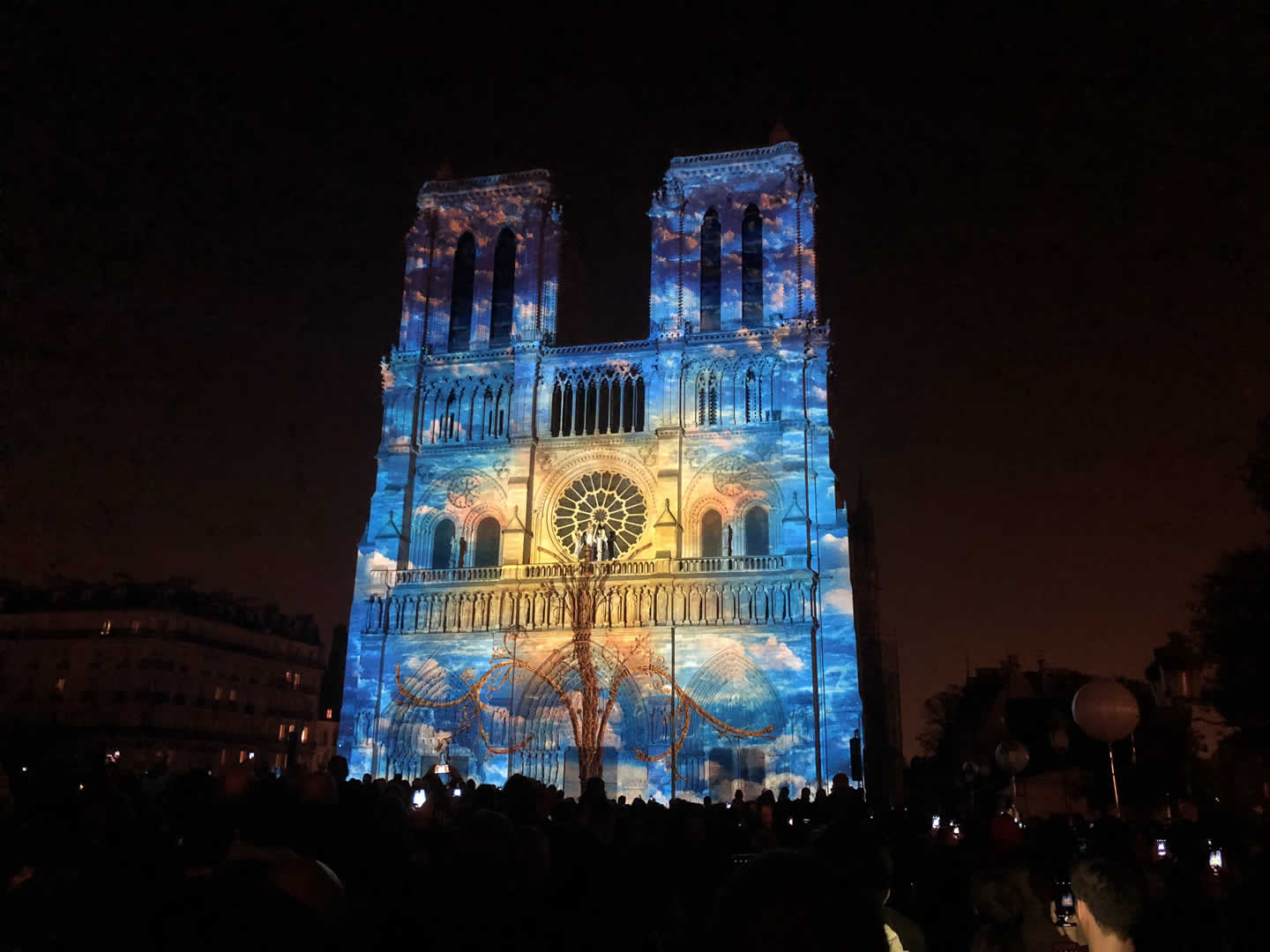 Alternative text - Novelty habille la Cathédrale Notre Dame de Paris pour la deuxième année consécutive