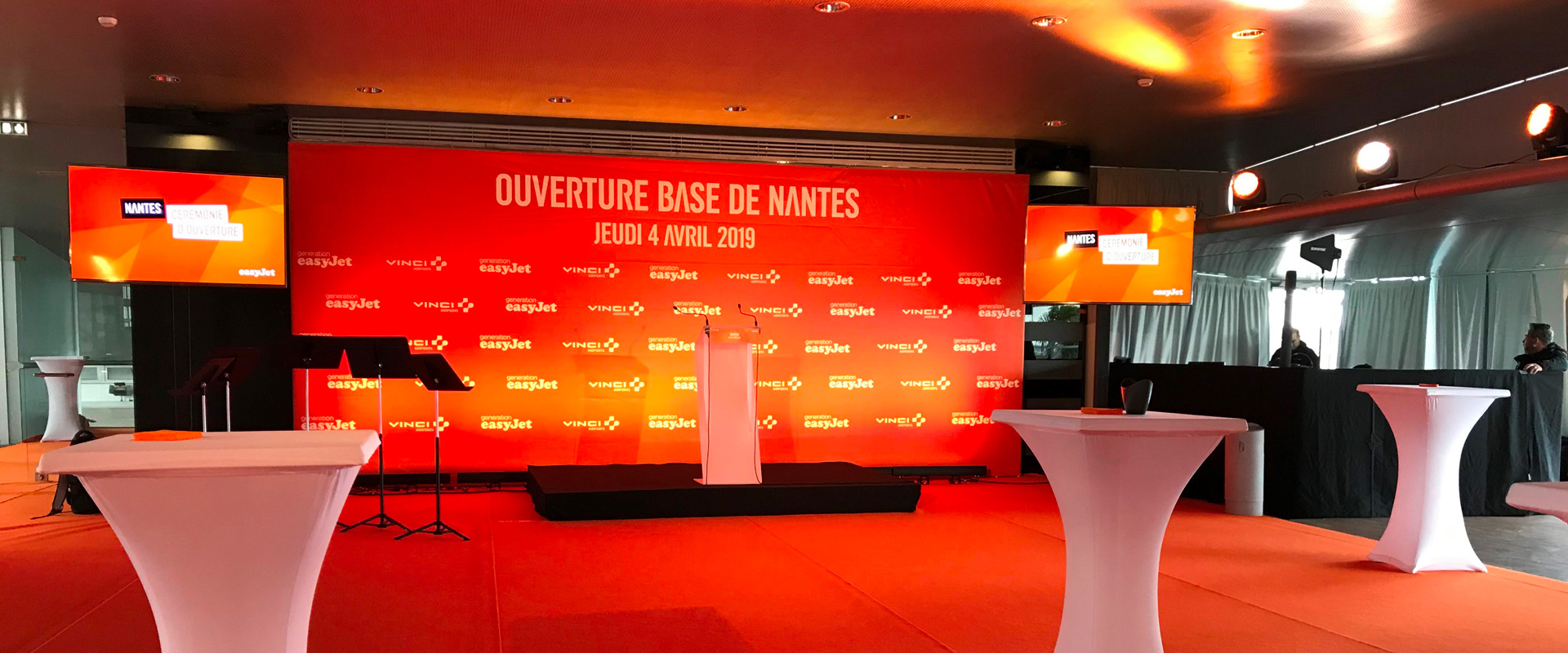 Alternative text - Inauguration EASY JET avec NOVELTY GRAND OUEST