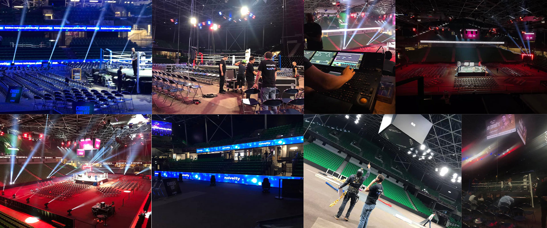 Alternative text - Novelty Grand Ouest sur le ring au H Arena