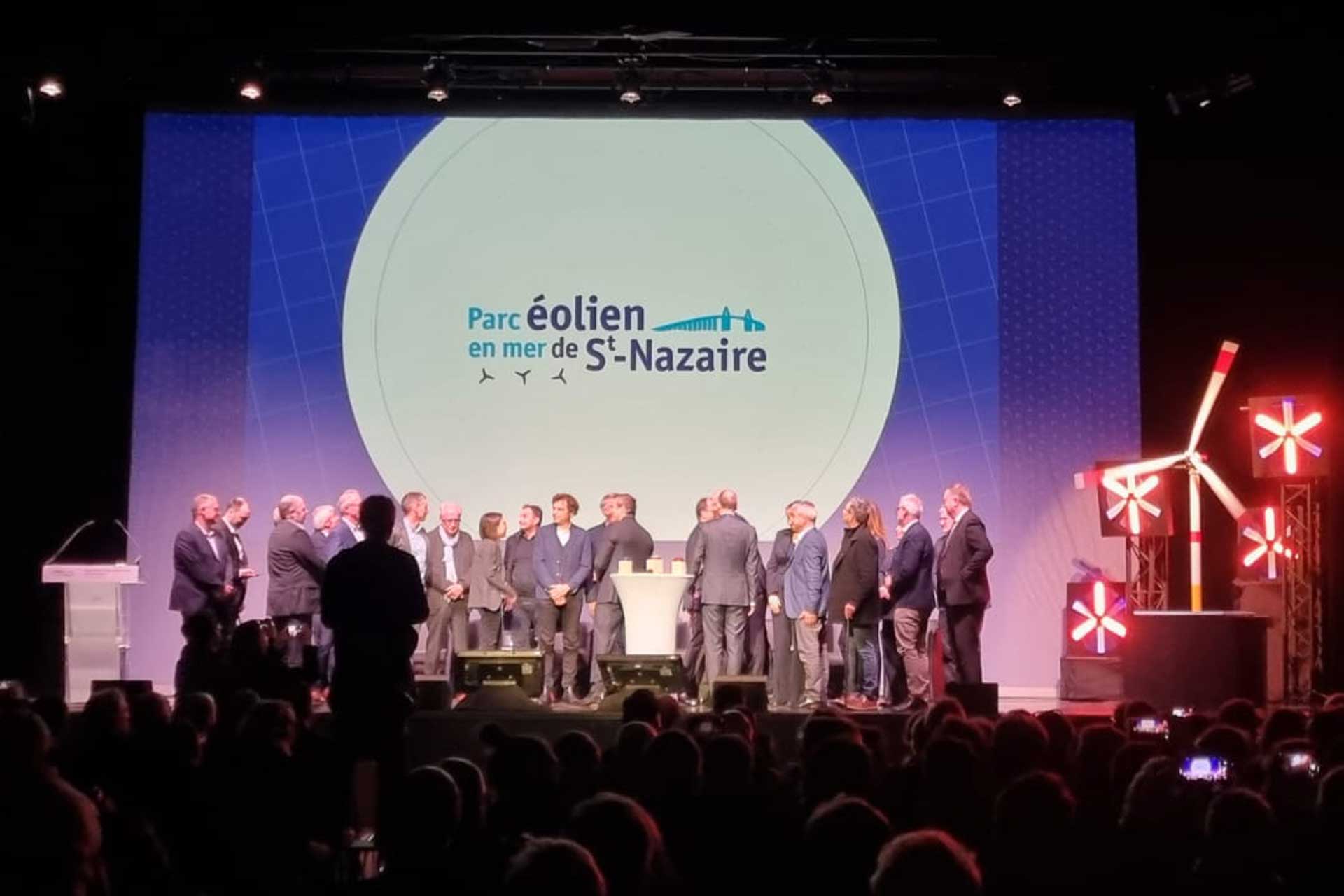 Alternative text - Mise en service du premier parc éolien en mer par Novelty Grand Ouest