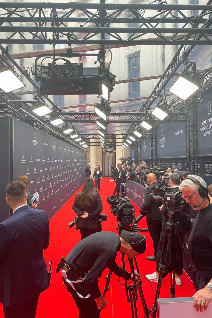 Alternative text - Tapis rouge des LAUREUS WORLD SPORTS AWARDS 2023