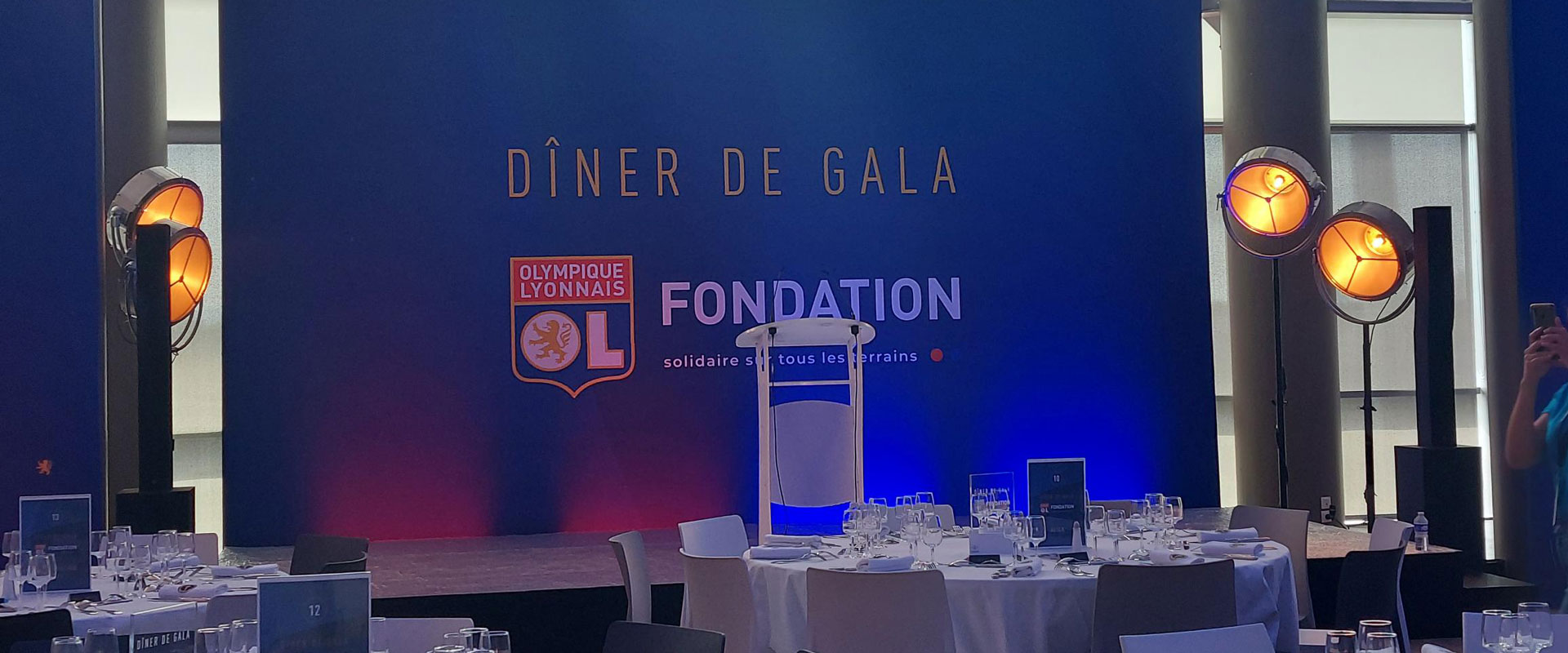 Alternative text - Le Gala de la Fondation Olympique Lyonnais avec Novelty AURA